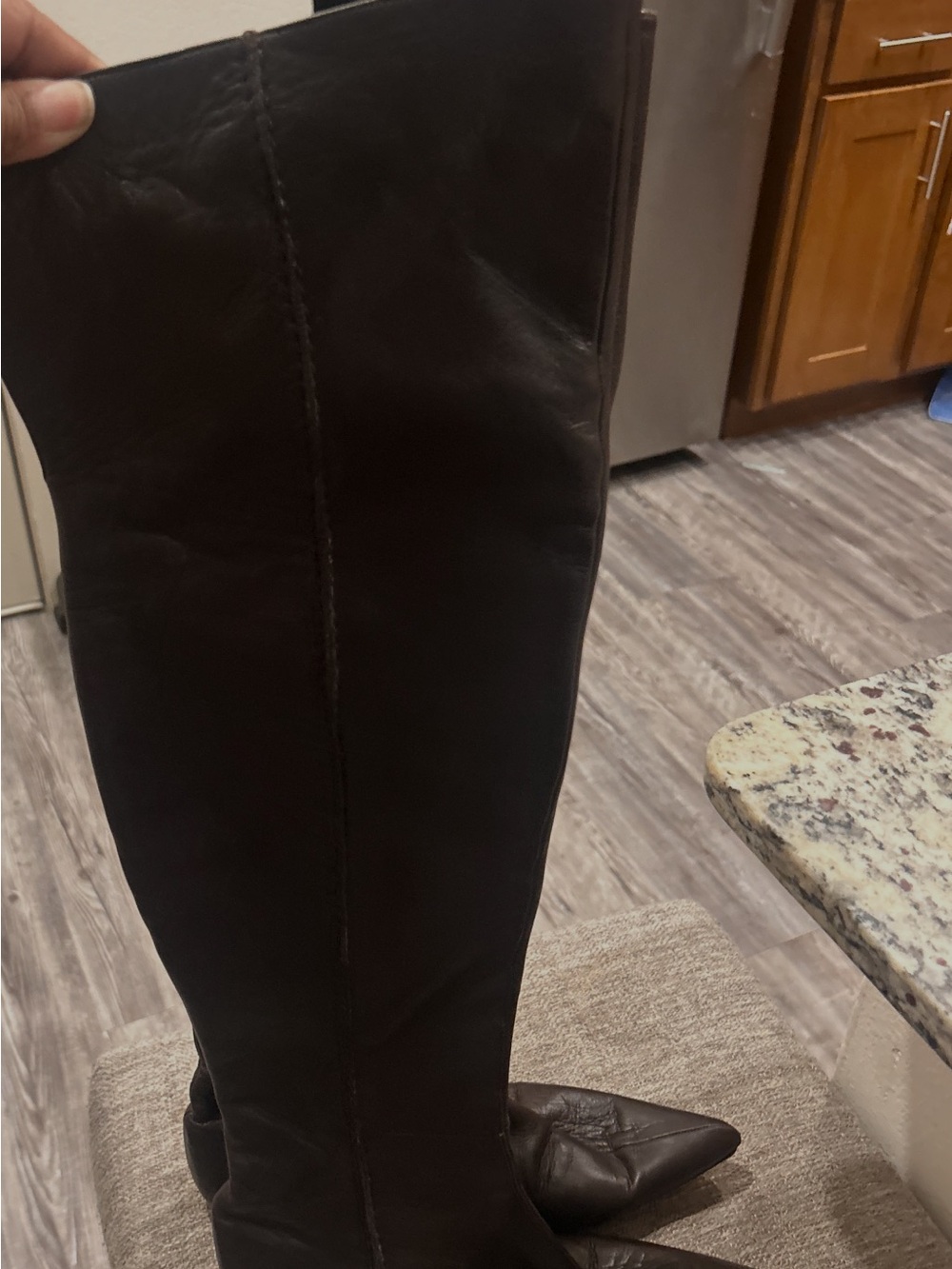 Kenneth Cole Women's Over-the-Knee Pointed Toe Boots - Brown